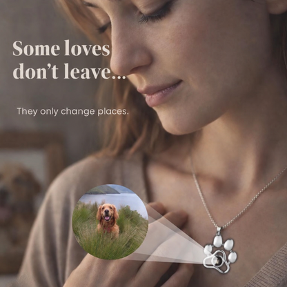 Memorial Paw Necklace