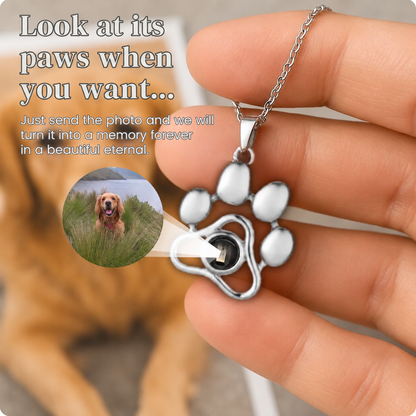 Memorial Paw Necklace