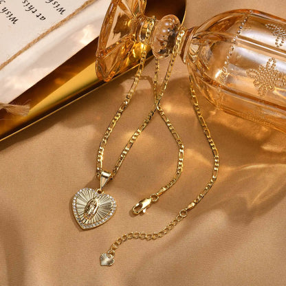 Collar de la Virgen · Acabado Dorado Premium