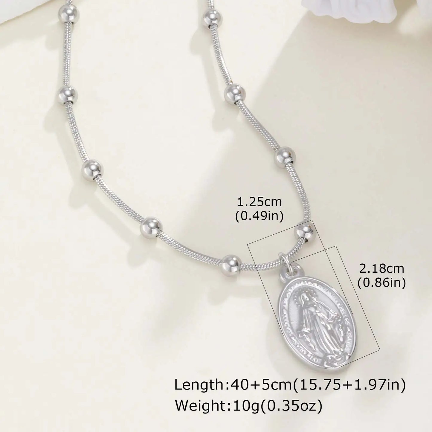 Collar de la Virgen · Acabado Dorado Premium