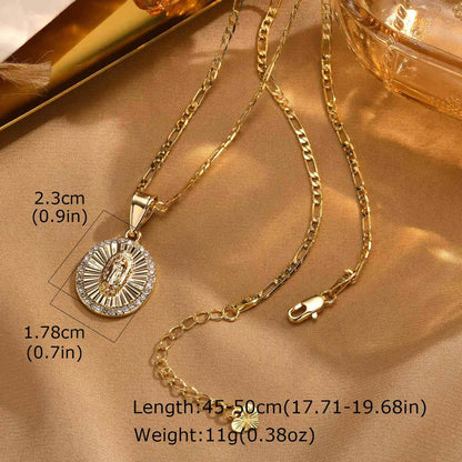 Collar de la Virgen · Acabado Dorado Premium